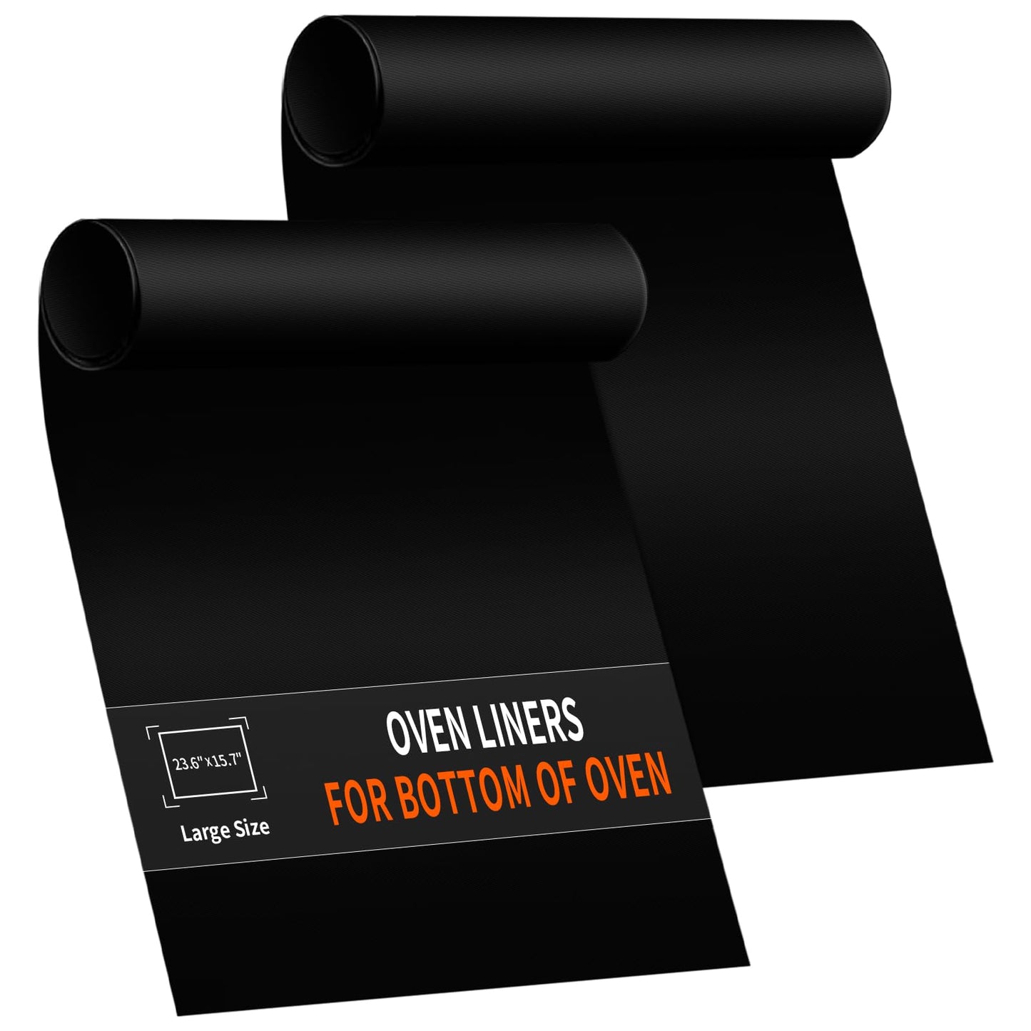 Oven Liners for Bottom of Oven, Heavy Duty Non-stick Teflon Oven Mat for Bottom of Oven, Reusable Oven Liners for Bottom of Electric Oven, BPA & PFOA Free, 23.6"X 15.7", 2/4 Pack