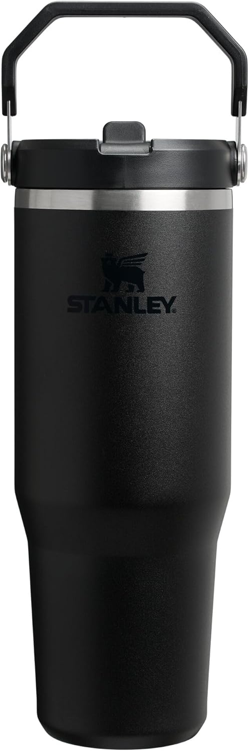 Stanley IceFlow 2.0 Tumbler - 30 oz Insulated Stainless Steel Water Bottle | Flip Straw & Handle | BPA-Free | Black