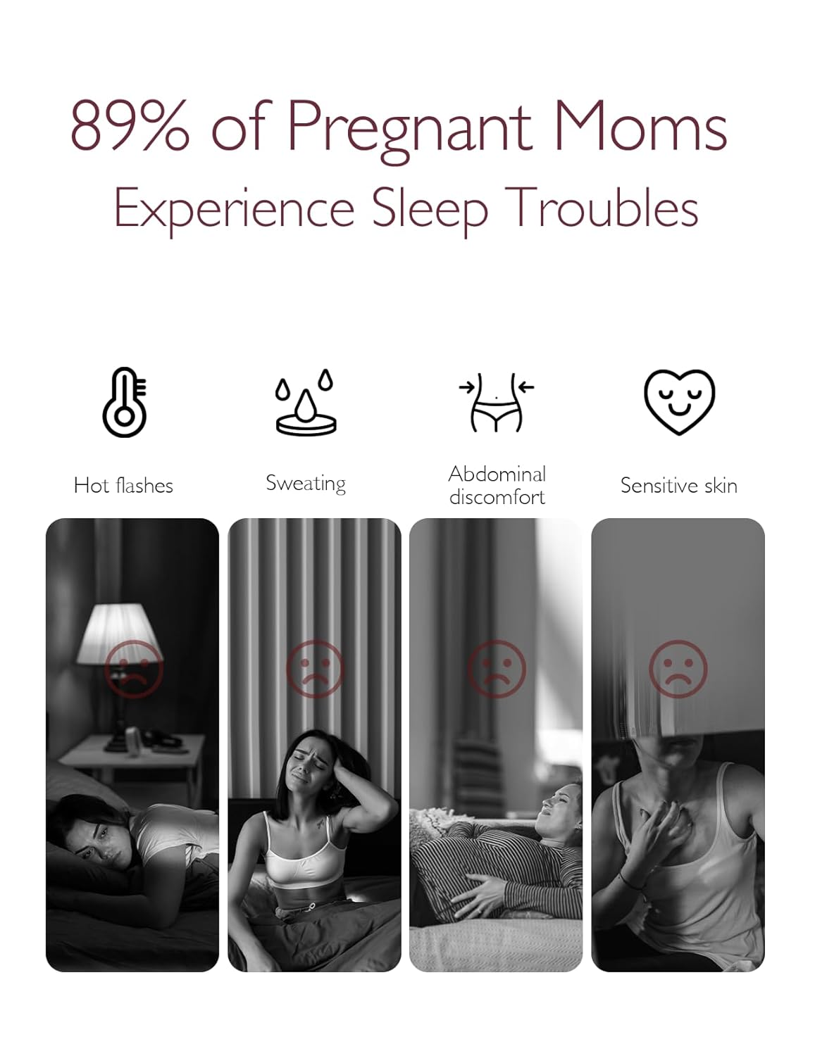 Momcozy Pregnancy Pillow - Cooling Comfort for Hot Sleepers | Soft and Supportive Design
