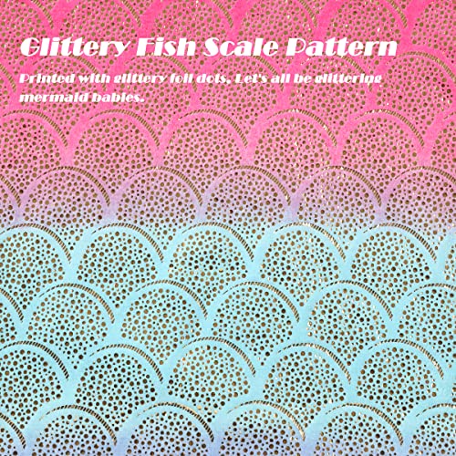 VHOME Kids Mermaid Blanket Gifts - Warm Living Room Sofa Blanket Children Cuddly Blankets for Birthday Gift (K3-Rainbow Pink, Kids 57'' x 24'')