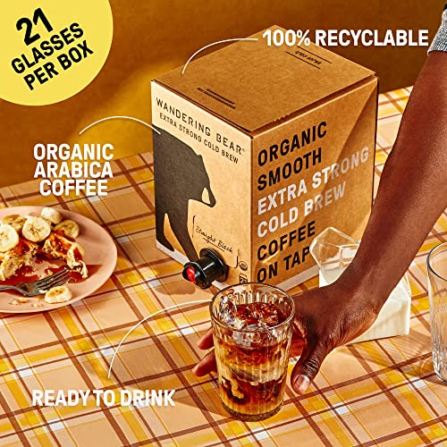 Organic Cold Brew Coffee On Tap - Straight Black, 128 Fl Oz - Original Variation