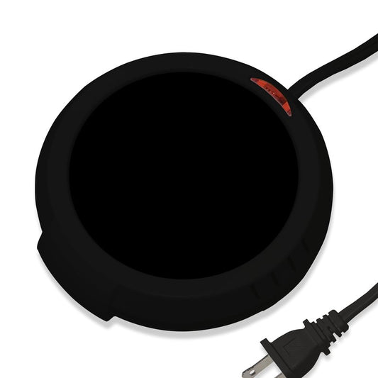 Durable Heavy Portable Large Warmer Safe Plate for Candle Jar & Mug Warmer, Space Black Pack