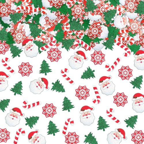 200 Pcs Glittery Christmas Tree Confetti - Table & Baby Shower Decorations for Christmas & Birthday Parties