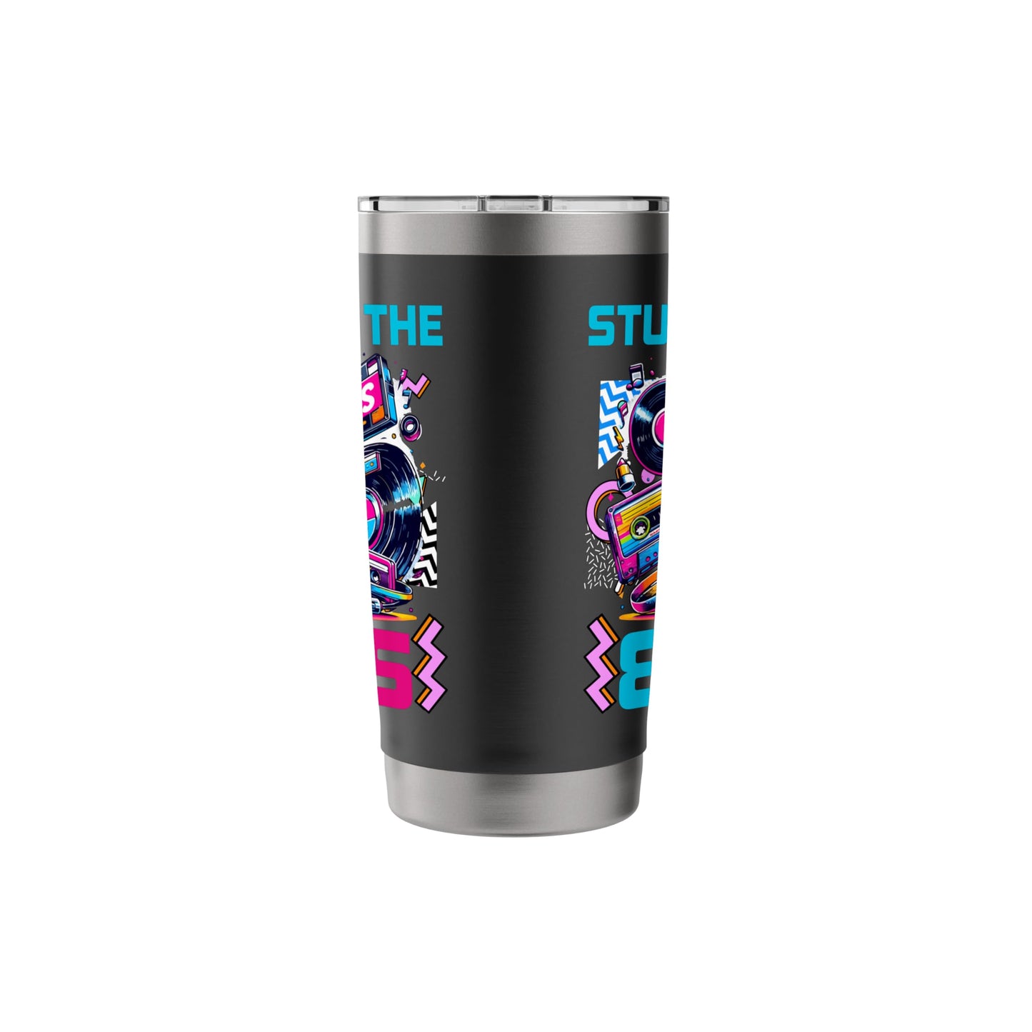 Stuck In The 80's Music Party Costume 80's Theme Party Stainless Steel Insulated Tumbler