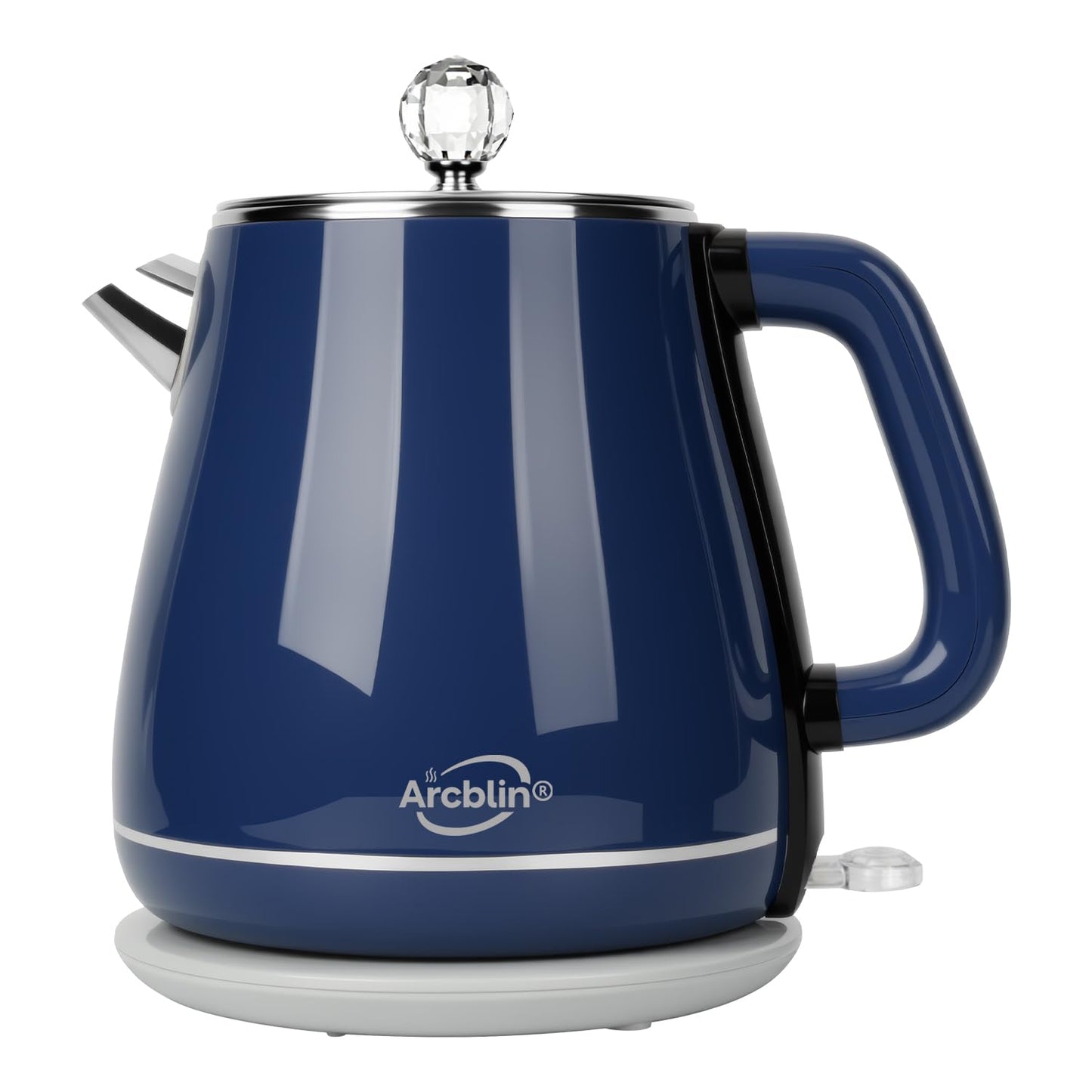 Vintage Electric Kettle 1.8L, All Stainless Steel Hot Water Electric Kettle for Boiling Water, BPA Free Tea Kettle, 1350W Fast Boil, Auto Shut Off & Boil-Dry Protection