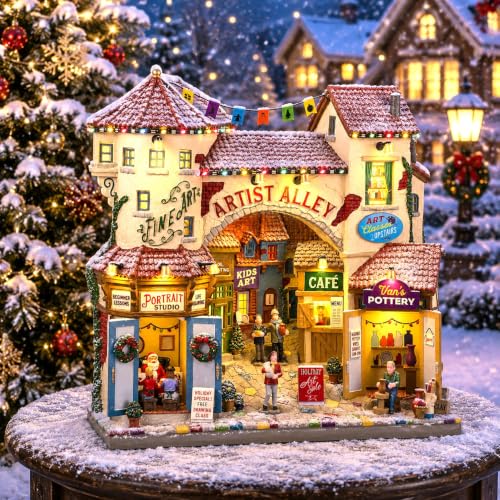 Lemax Christmas Village Artist Alley Battery-Operated LED Building 45226