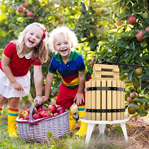 SQUEEZE master 3.17 Gallon Black Fruit Press Wooden Basket for Juice & Wine