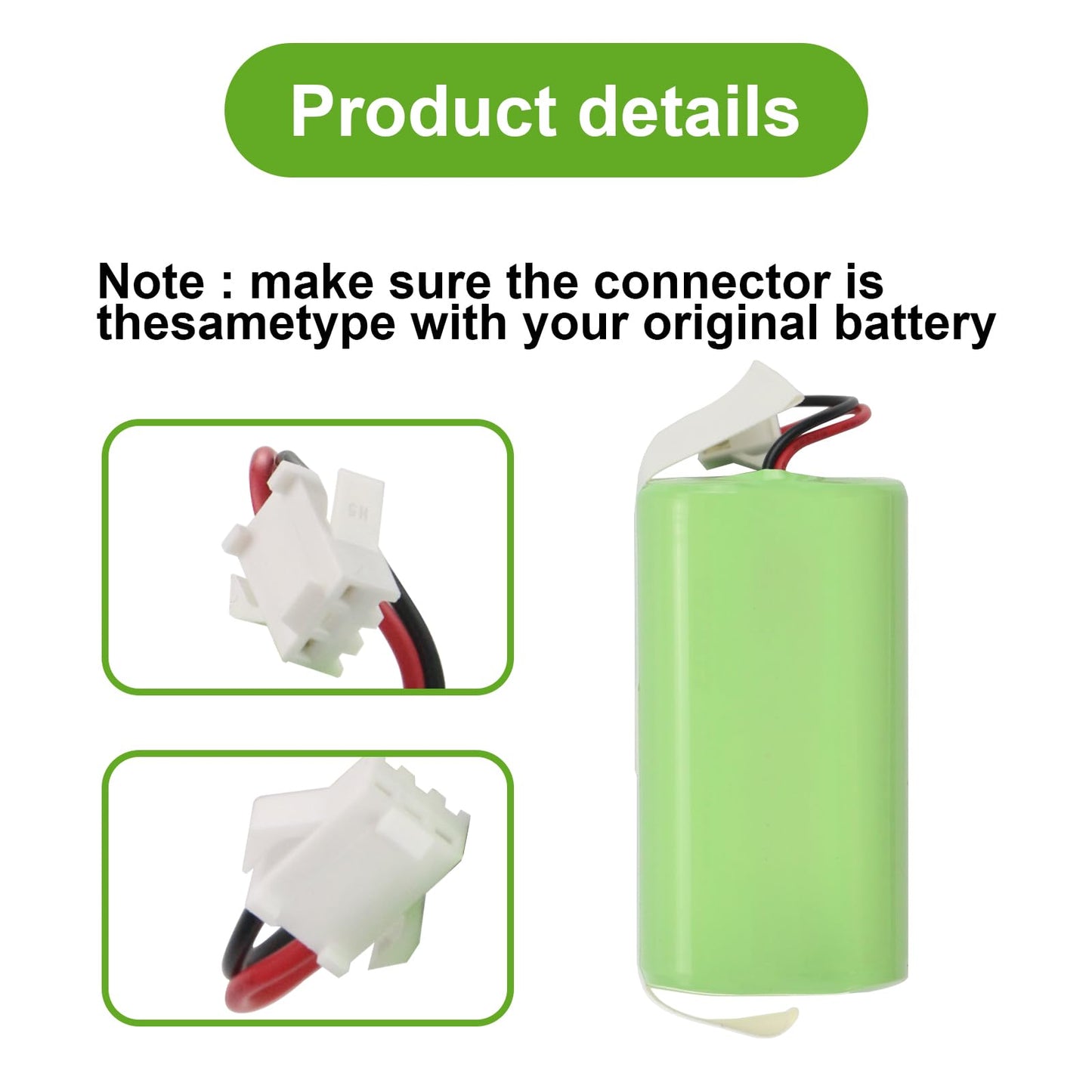 14.4V Vacuum Battery Replacement for Lefant M210 M210B M210P M213 M213S Robot Vacuum Cleaner 2600mAh