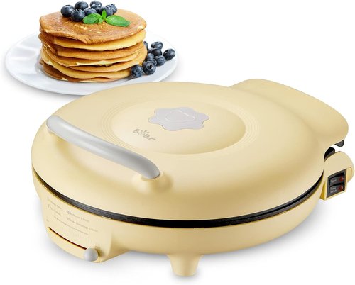 Bear 11.8'' Electric Smokeless Indoor Grill - 1500W Adjustable Temp Quesadilla Maker for All Meals