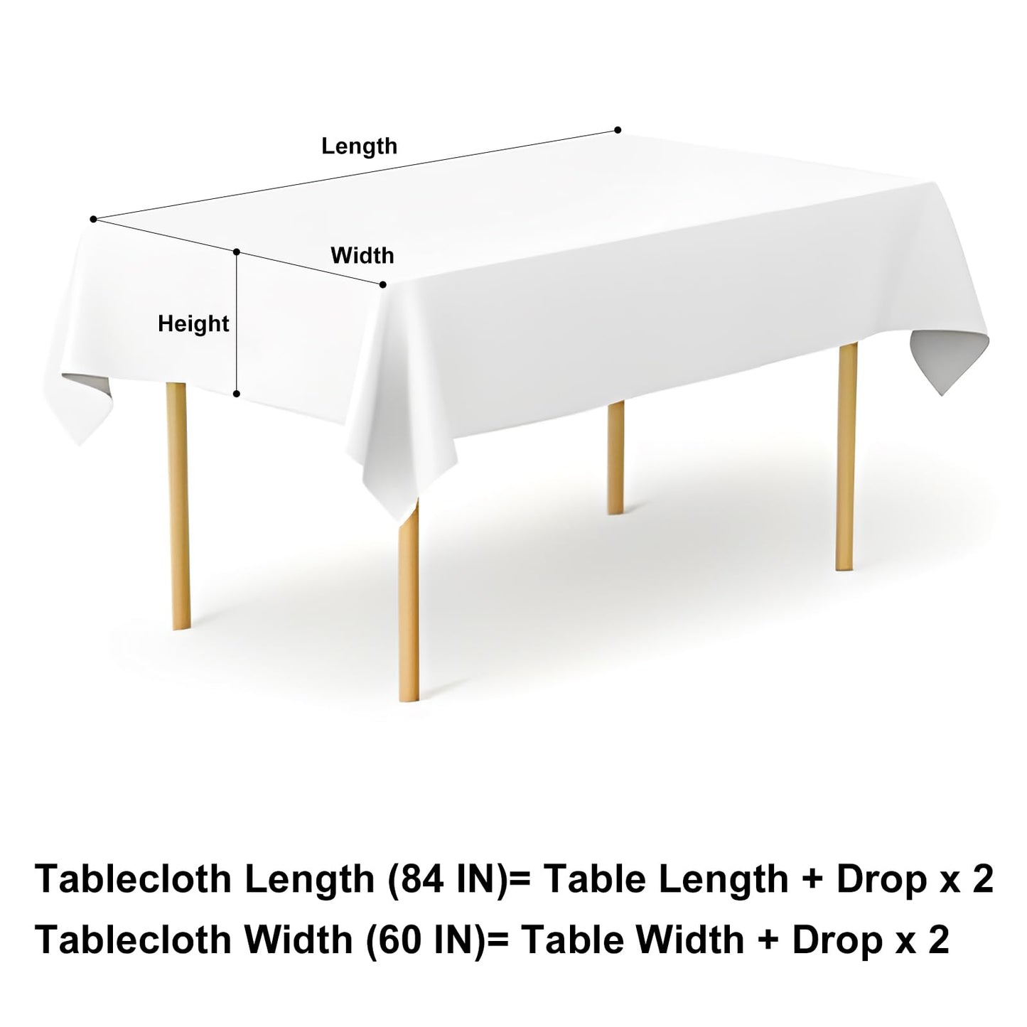 misaya Rectangle Waterproof Vinyl Table Cloth, Wipeable Tablecloth with Flannel Backing, Plastic Table Cover for Dinner, Picnic, Indoor and Outdoor (Flowers, 60" x 84")