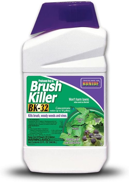Bonide Poison Ivy & Brush Killer - 32 oz Concentrate | Effectively Eliminates Roots Without Damaging Lawn