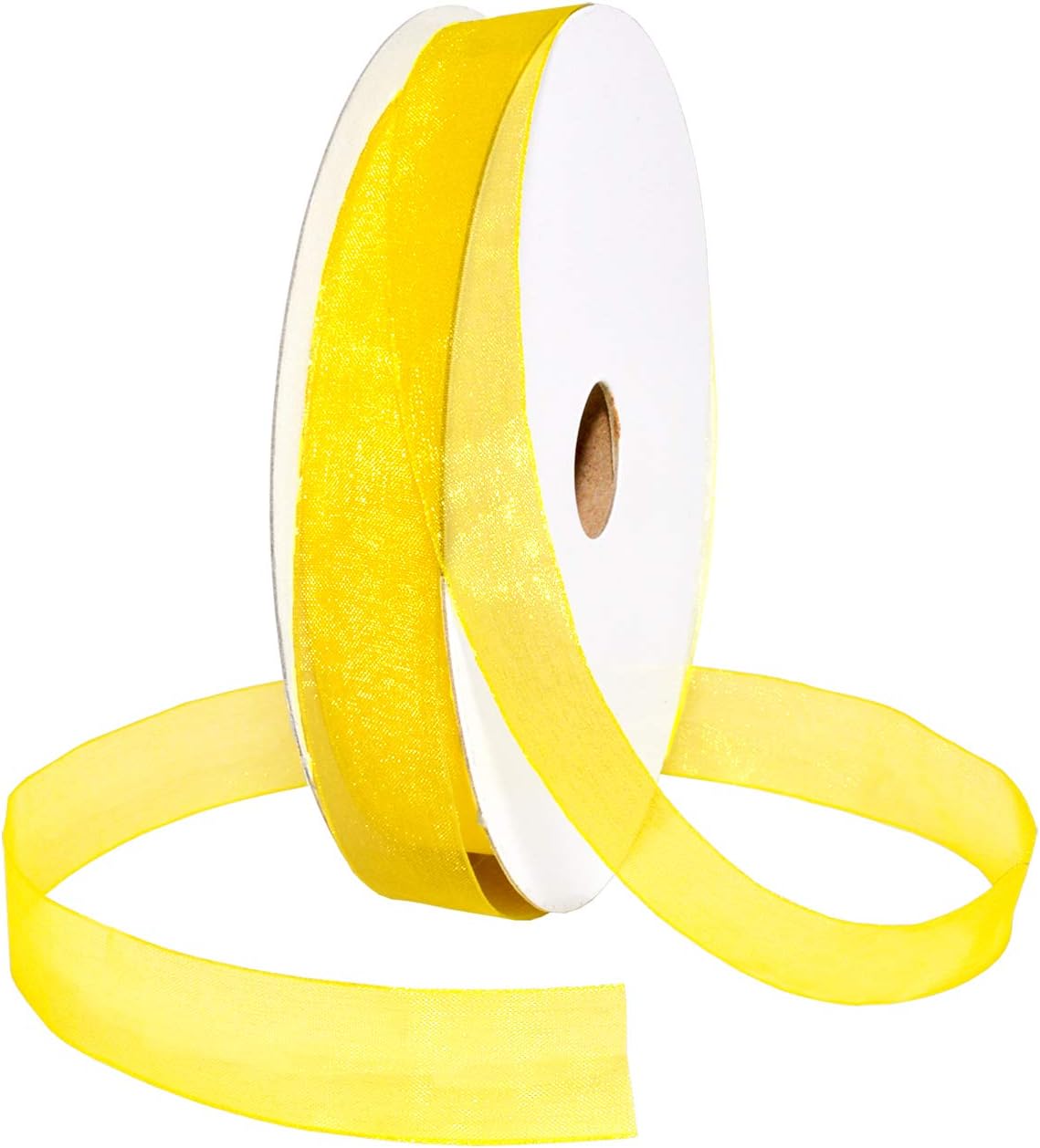 Red Organdy Nylon Ribbon - 5/8 Inch x 100 Yards | Morex 91803/100-609