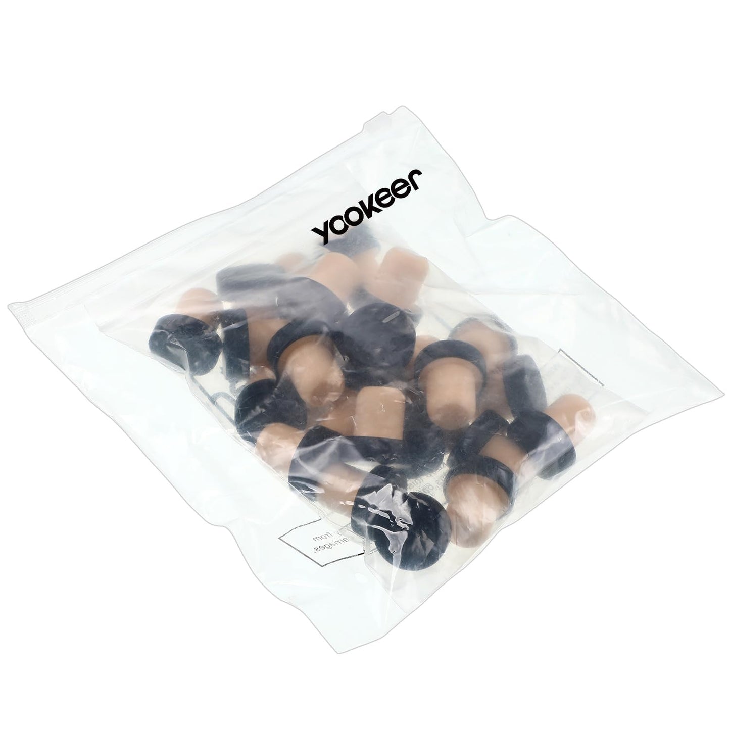 Yookeer T-shaped Stopper Cork Wine Bottle Stoppers Reusable Wine Sealing Plug for Beer Bottles DIY Craft(Black,24 Pieces)