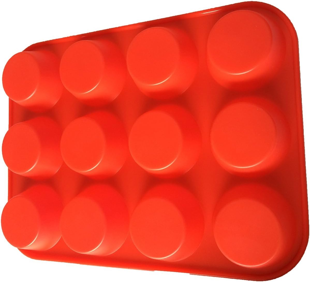 Skiennix Silicone Muffin Pan Set - 12-Cup Non-Stick Baking Mold | Dishwasher & Microwave Safe