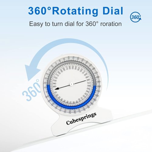 Cubesprings Inclinometer Physical Therapy - Accurate Range of Motion (ROM) Measurement Leak-Proof Construction- Easy to Use Inclinometer for Physical Therapist or Student