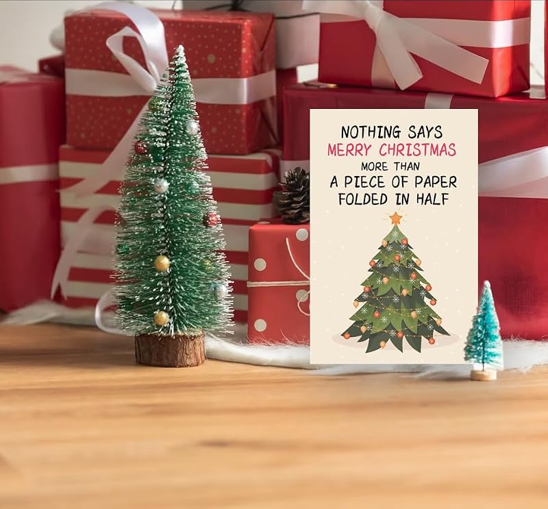 XXDJLP Naughty Christmas Card Gift for Him Her - Funny Card for Husband Wife Boyfriend Girlfriend (Variation 195)