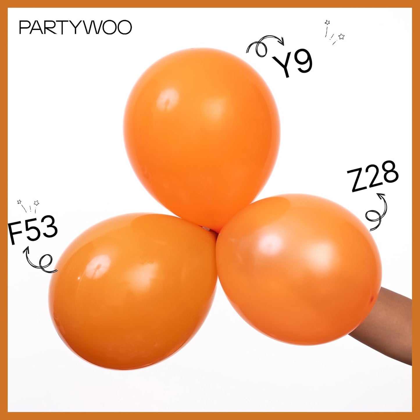 PartyWoo Burnt Orange Balloons - 100pcs 12 Inch Terracotta Rust Fall Decor | Boho Balloon Arch Kit for Weddings & Events