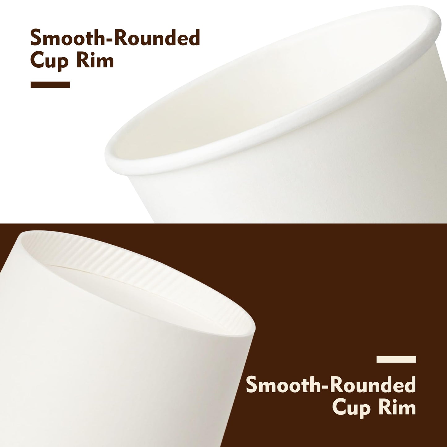 YEEHAW 16 oz 100 Pack Disposable Paper Coffee Cups with Lids & Sleeves, To Go Hot Cups for Coffee, Hot Beverage Drinking Cup, Ideal for Cafes, Bistros