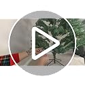DWVO 7.5ft Flocked Alaska Pine Christmas Tree with Snow, Pine Cones & 400 LED Lights, Remote Control