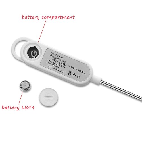 Digital Meat Food Thermometer for Cooking Kitchen BBQ, Probe Instant Read Thermometer with Long Probe for Candy Candle Milk Yogurt Deep Fry Roast Baking Temperature