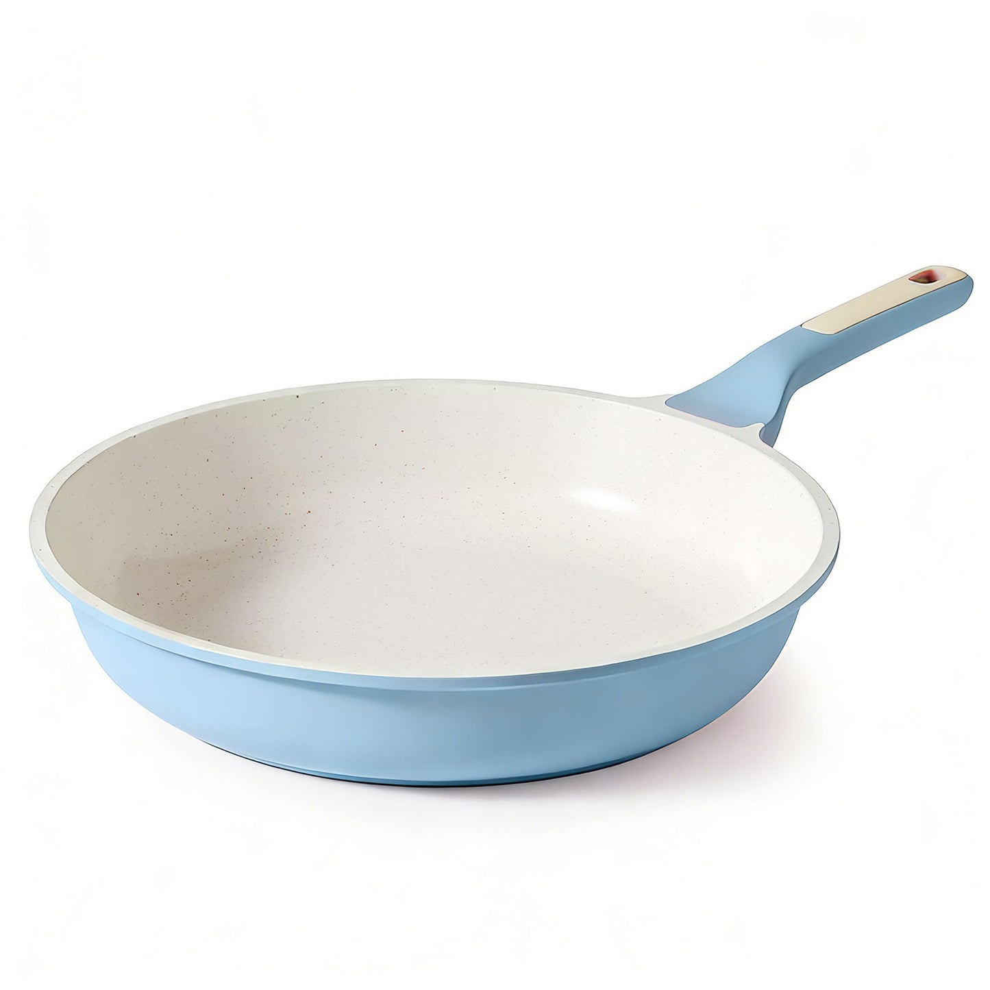 SENSARTE Nonstick Ceramic Frying Pan 8-Inch, Healthy Non Toxic Skillet, Induction Compatible Omelet Pan with Heat Resistant Handle, PFAS-Free, Blue