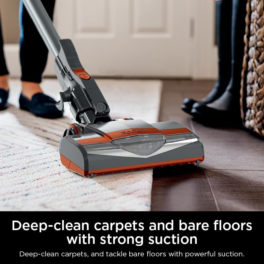 Shark HV302 Rocket Pet Corded Stick Vacuum - Lightweight & Versatile for Carpets & Hard Floors | Includes Crevice Tool & Pet Multi-Tool