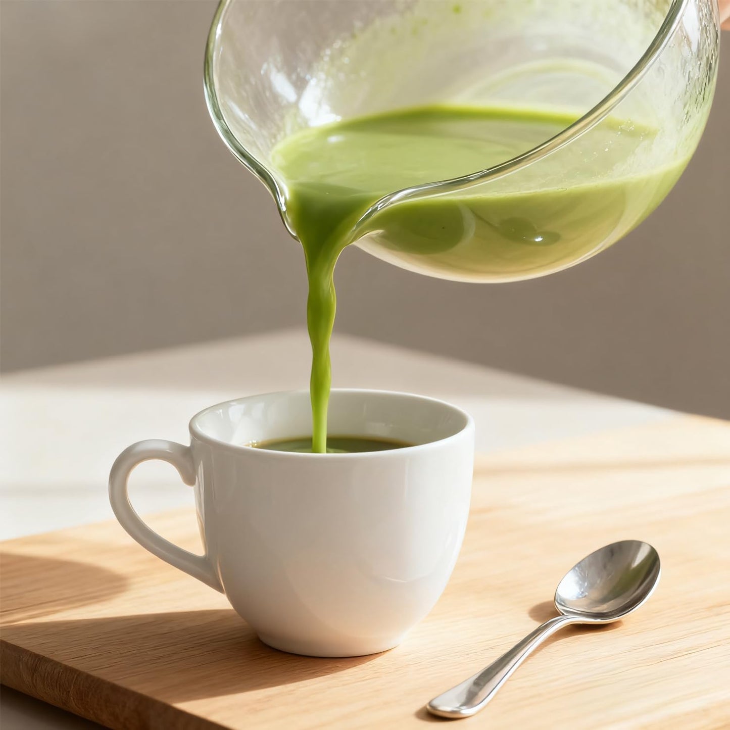 Skiennix Glass Matcha Bowl - Textured Chawan for Whisking Matcha & Mixing Salads | Clear Japanese Style