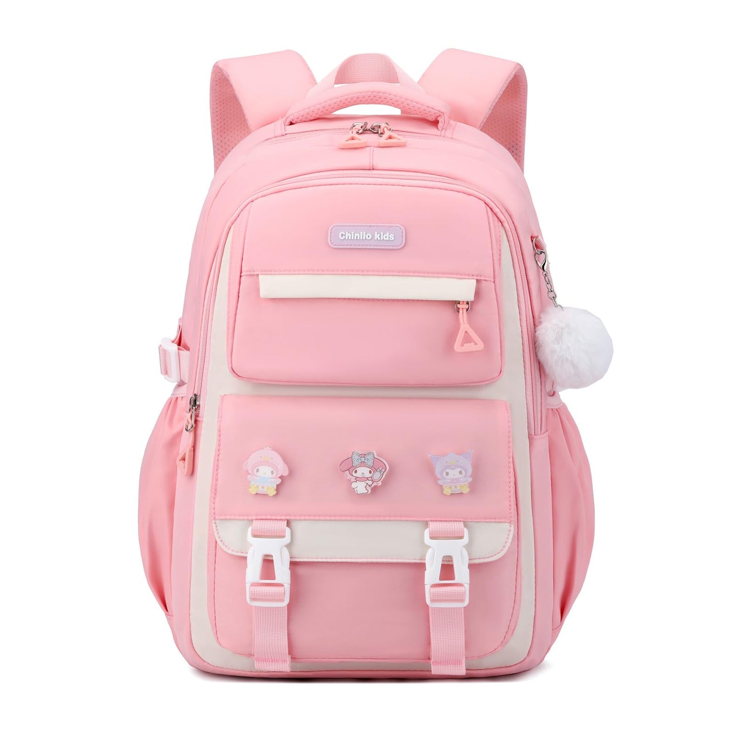 BEFUNIRISE Girls Backpack,Kids Backpack for Teen Girls School Backpack Bookbag for Elementary Primary High School (Pink)