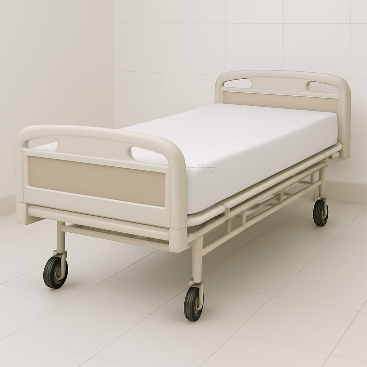 6 Pack Fitted Hospital Bed Sheets - Soft Microfiber Hospital Fitted Sheet - Hospital Bed Fitted Sheets (White, 36" x 80" x 8")