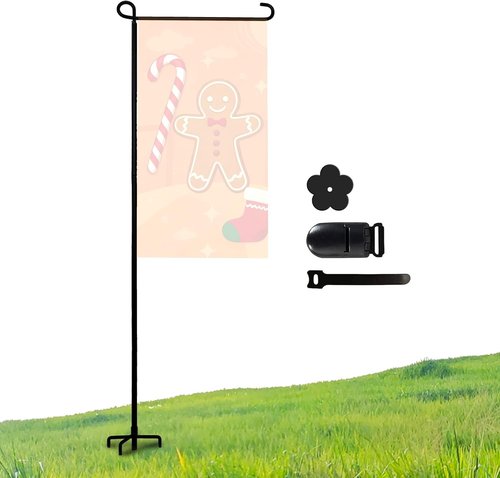Heavy-Duty Garden Flag Pole Holder by [Brand Name] - Weatherproof Stand for 12x18 Inch Flags | Durable Outdoor Decoration