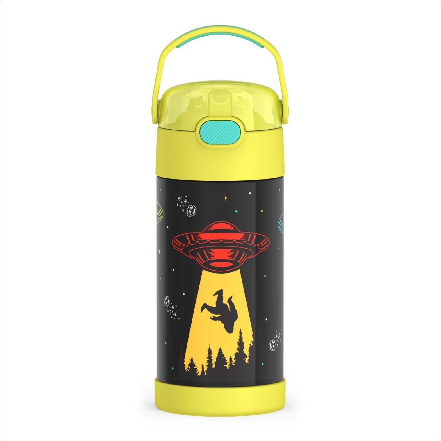 THERMOS FUNTAINER Water Bottle - 12 Ounce Stainless Steel Vacuum Insulated Kids Bottle with Straw