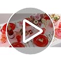 Morejoy 175PCS Red & Gold Disposable Plastic Plates Set - Elegant Partyware