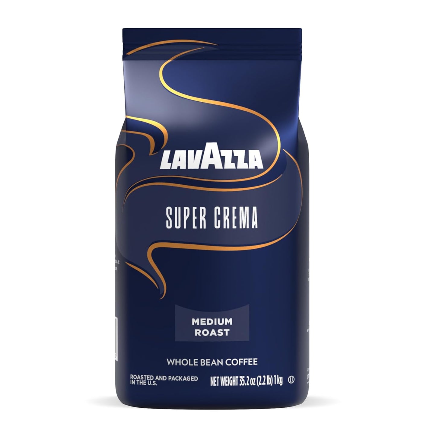 Lavazza Super Crema Espresso Whole Bean Value Pack - 3 Bags of 2.2 lb Each for Rich Flavor