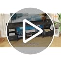Furologee 63 Inch LED TV Stand, Entertainment Center, Black