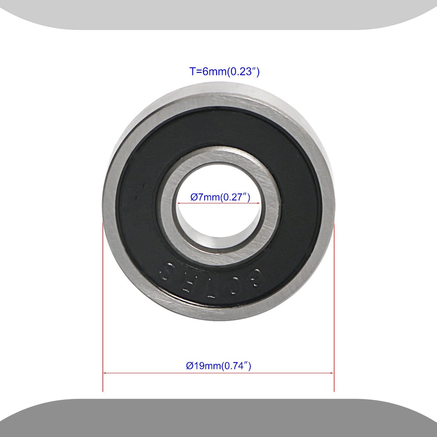 Aopin 609Z Skateboards Bearings Ball Bearings 0.35 x OD 0.94 Inch Double Metal Sealed Miniature, Applicable for Skateboards, 3D Printer Inline Skates Roller Skates Longboards Scooters, 10 Pcs