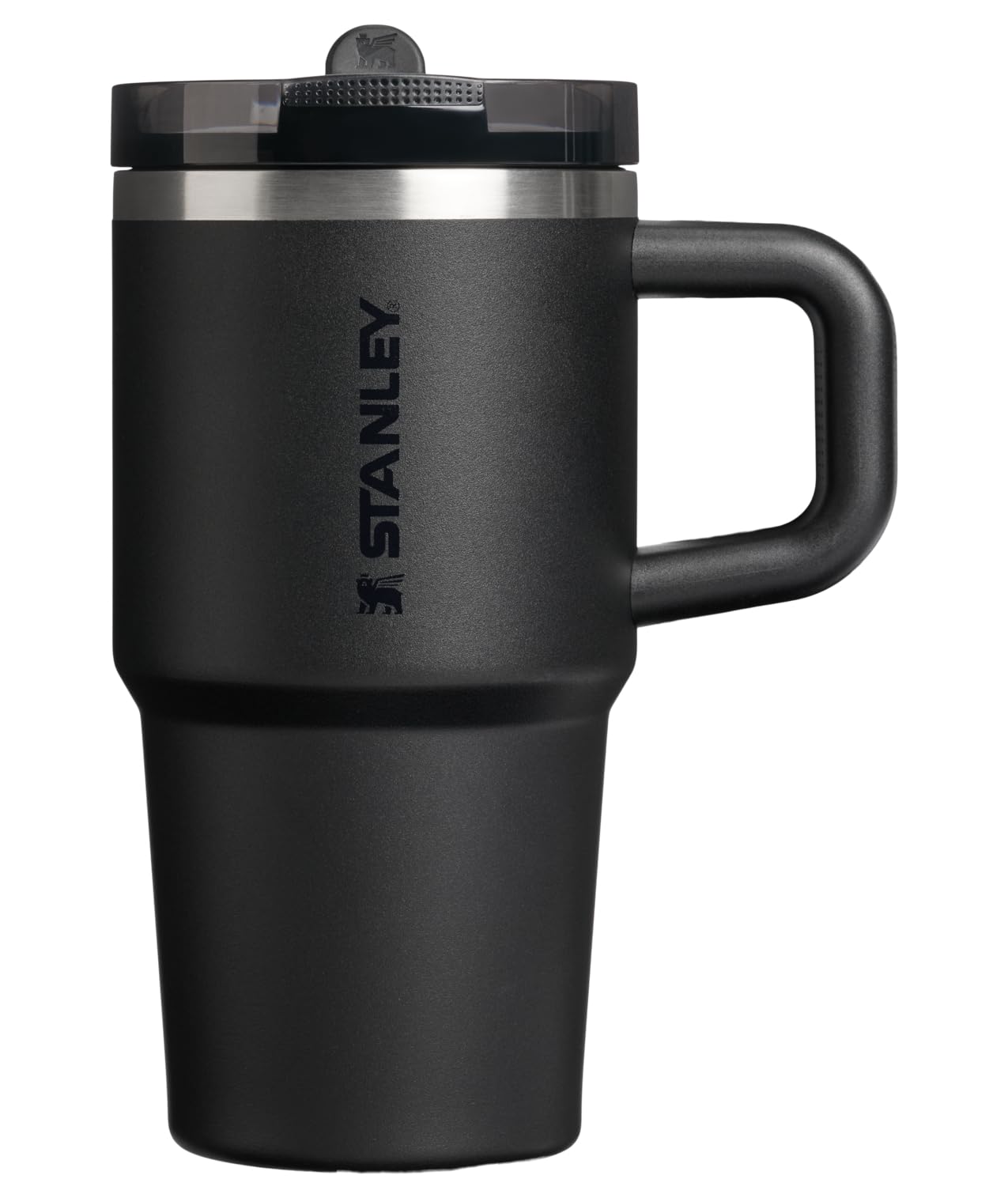STANLEY Quencher ProTour Flip Straw Tumbler with Leakproof Lid 20 oz | Built-In Straw & Handle | Cupholder Compatible for Travel | Insulated Stainless Steel Cup | BPA-Free | Black 2.0