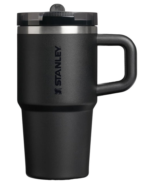 STANLEY Quencher ProTour Flip Straw Tumbler with Leakproof Lid 20 oz | Built-In Straw & Handle | Cupholder Compatible for Travel | Insulated Stainless Steel Cup | BPA-Free | Black 2.0