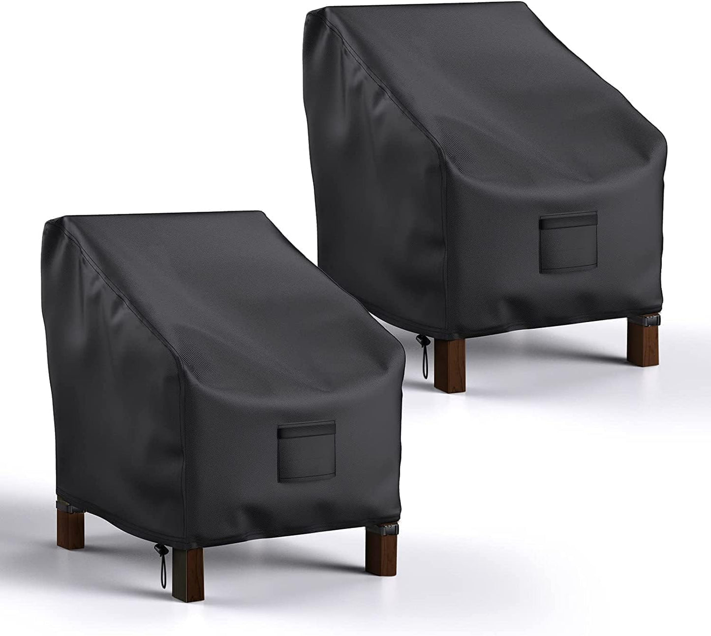Mrrihand Waterproof Patio Chair Covers - Heavy Duty Lounge Deep Seat Protection | 35" W x 38" D x 31" H - 2 Pack