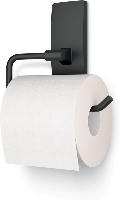 Command Toilet Paper Holder - Matte Black | Water Resistant & Rust Resistant Bathroom Organizer