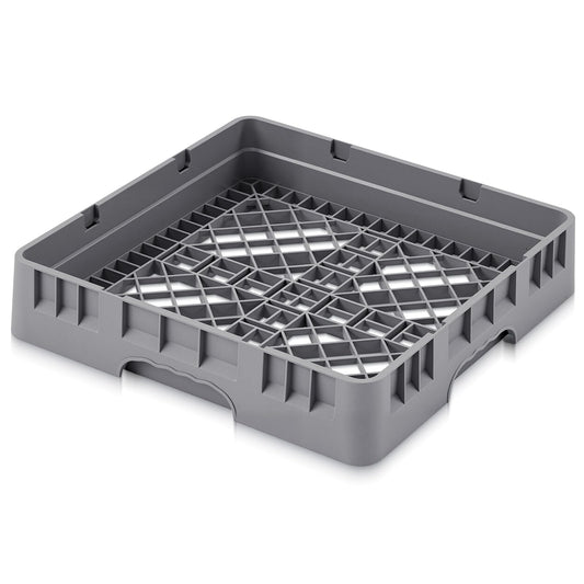 Aurelema 1 Pack Commercial Dishwasher Tray Rack, Commercial Dish Drying Rack, Polypropylene Full Size Flatware Tray for Hotel Canteen Kitchen Restaurant Tableware Plate and Bowl (Basic,Gray)