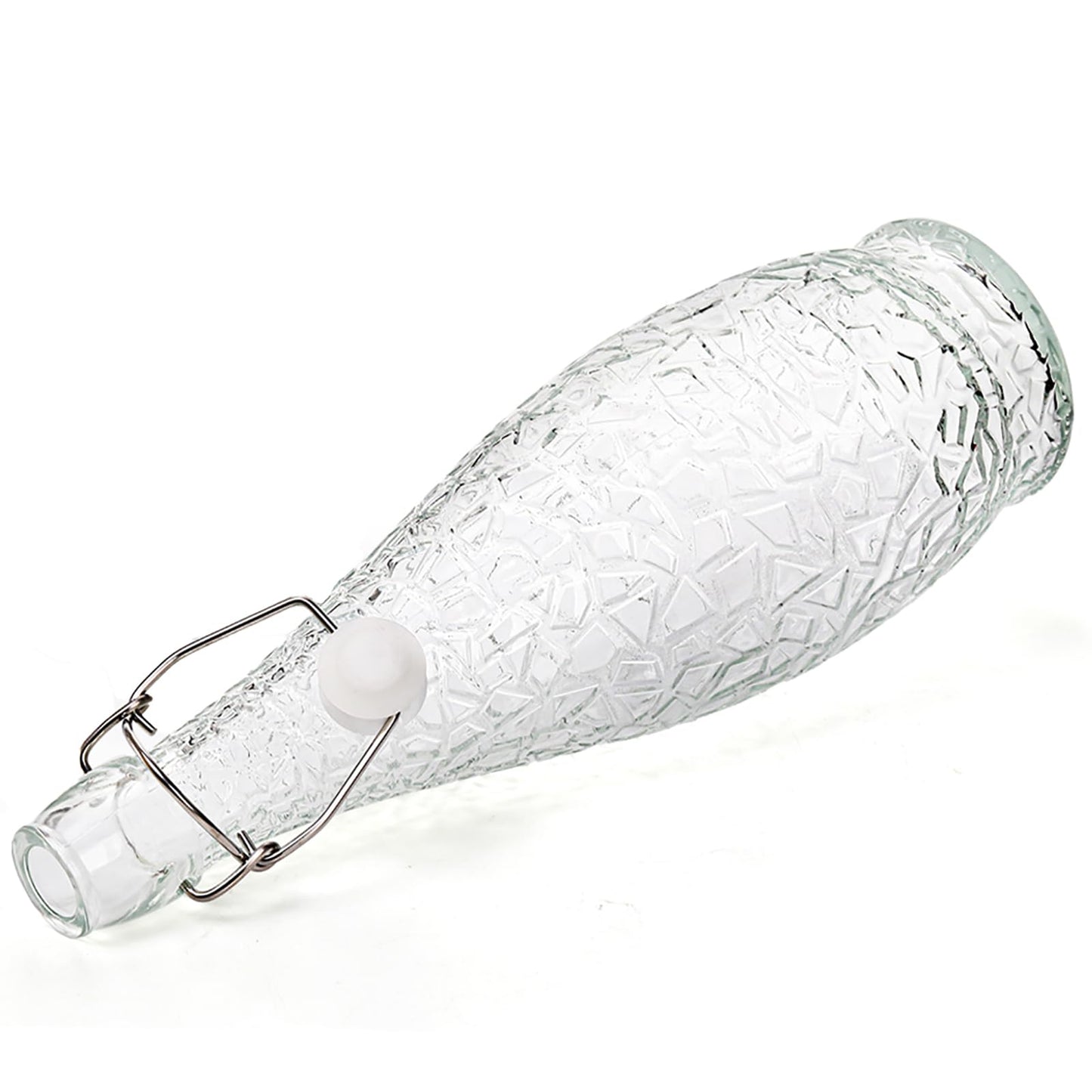 Nicunom 4 Pack 32 oz Swing Top Glass Bottles with Stopper, Airtight Flip Top Glass Bottles for Brewing, Kombucha, Beverages, Beer, Vinegar, Soda, Smoothies, Kefir, Juicing, Includes Brush & Funnel