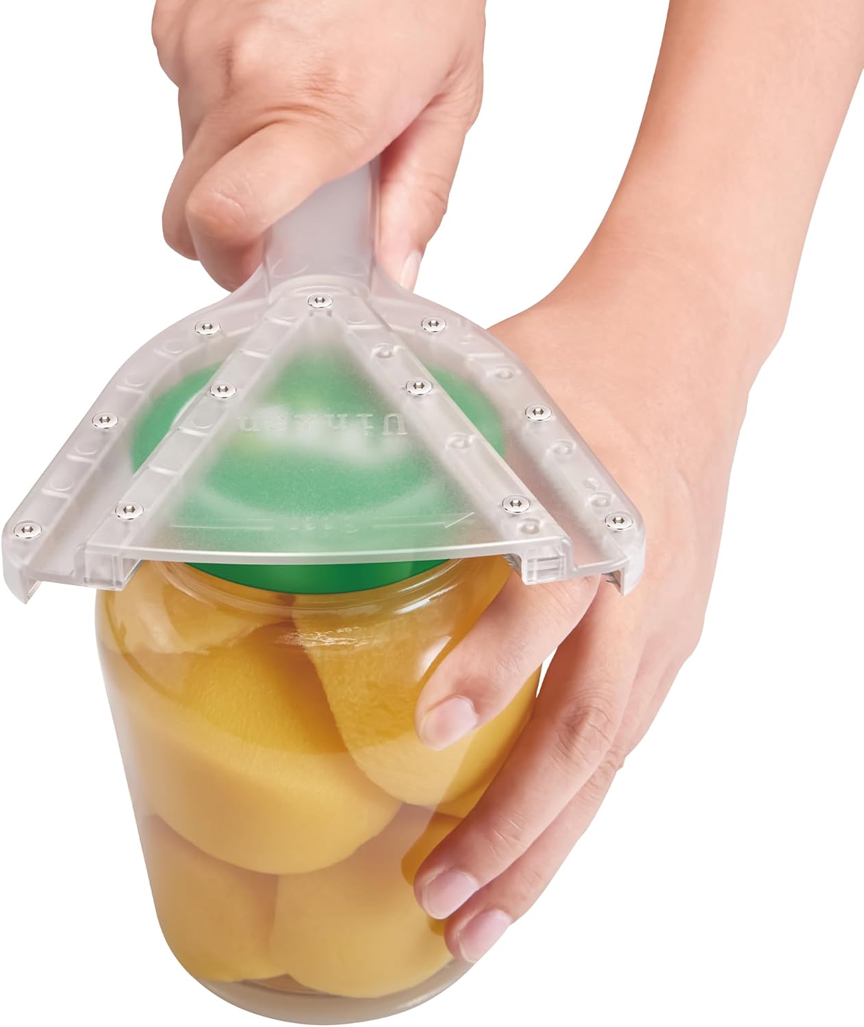 Uinxan Jar Opener - Easy Twist Off Bottle Caps for Seniors & Arthritis - Handheld Kitchen Gadget (Purple)