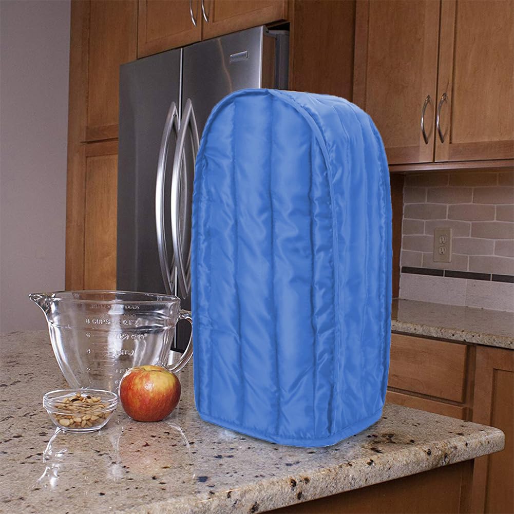 Blender Dust Cover, Polyester Anti-Fingerprint Appliance Cover, Stain & Dust Resistant Protective Sleeve for Stand Mixer, Coffee Maker & Kitchen Blender, Home Kitchen Decor (Blue)