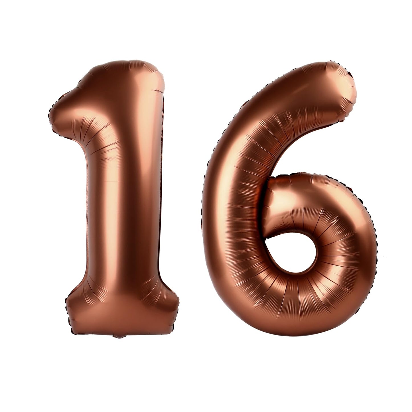 Dark Brown Number 16 Balloon 40 inch, Coffee Brown 16 Number Balloons, 16th Birthday Decorations, Chocolate 16 Year Old Girls Boys Dark Brown Party Supplies