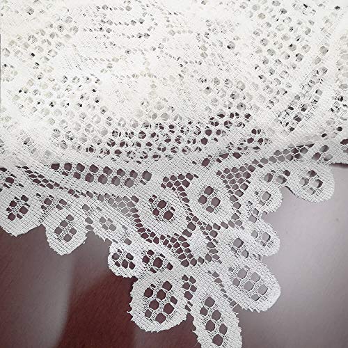 WUBODTI Sage Green Lace Rectangle Tablecloth 60 x 90 Inches Holiday Decor