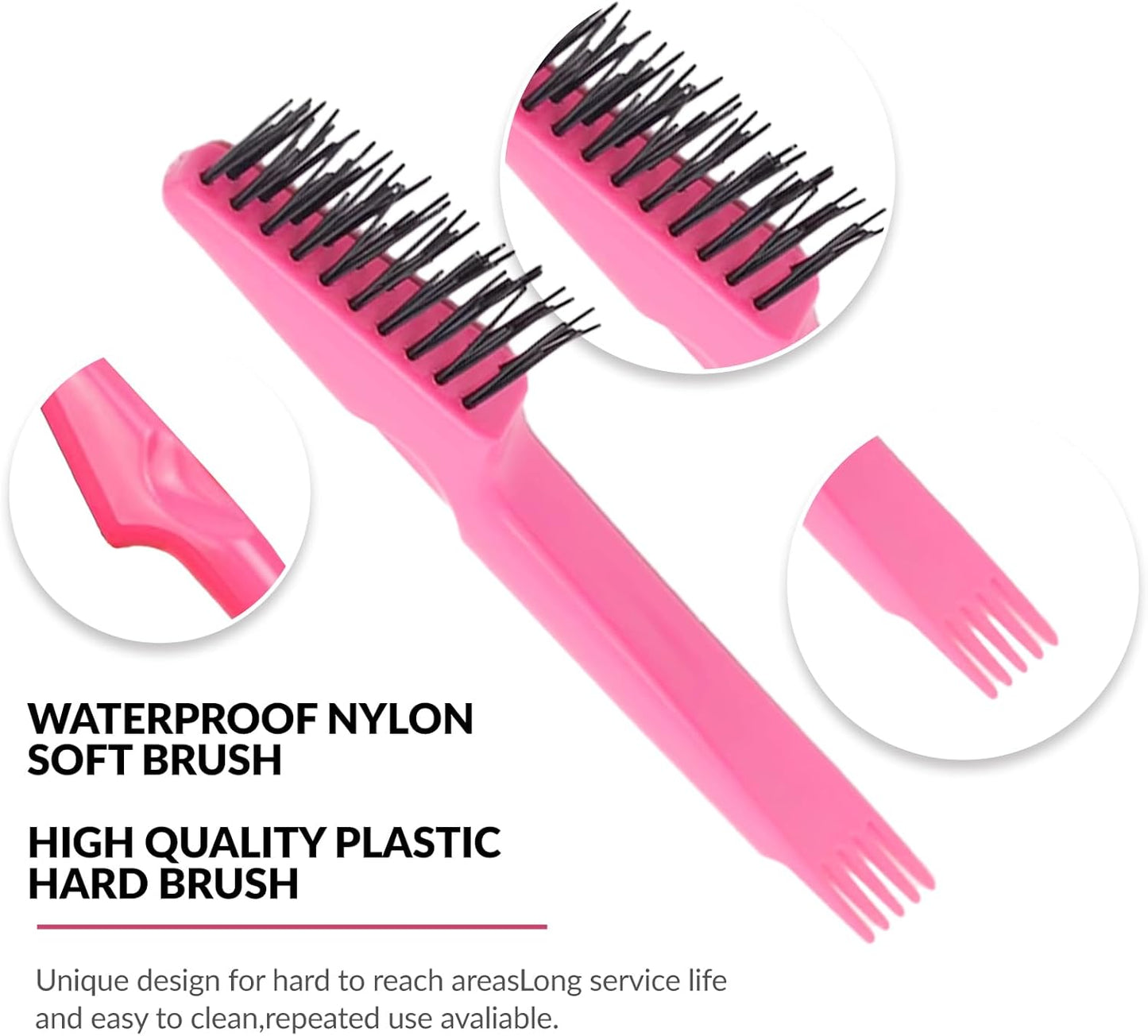 Skiennix Hair Brush Cleaner Tool - 2-in-1 Rake for Removing Tangled Hair & Dust | Ideal for Home & Salon Use