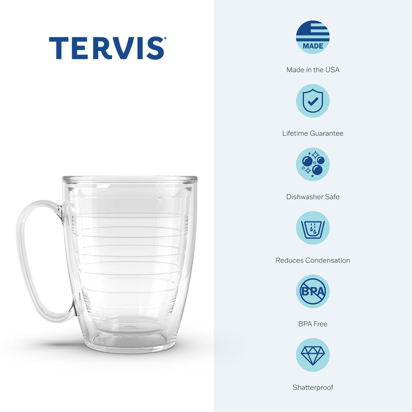 Tervis Made in USA Double Walled Dragonfly Mandala Insulated Tumbler Cup Keeps Drinks Cold & Hot, 16oz Mug Unlidded, Classic