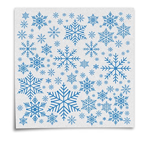 Christmas Snowflake Clear Rubber Stamps for Card Making & Scrapbooking - Snowflake Back