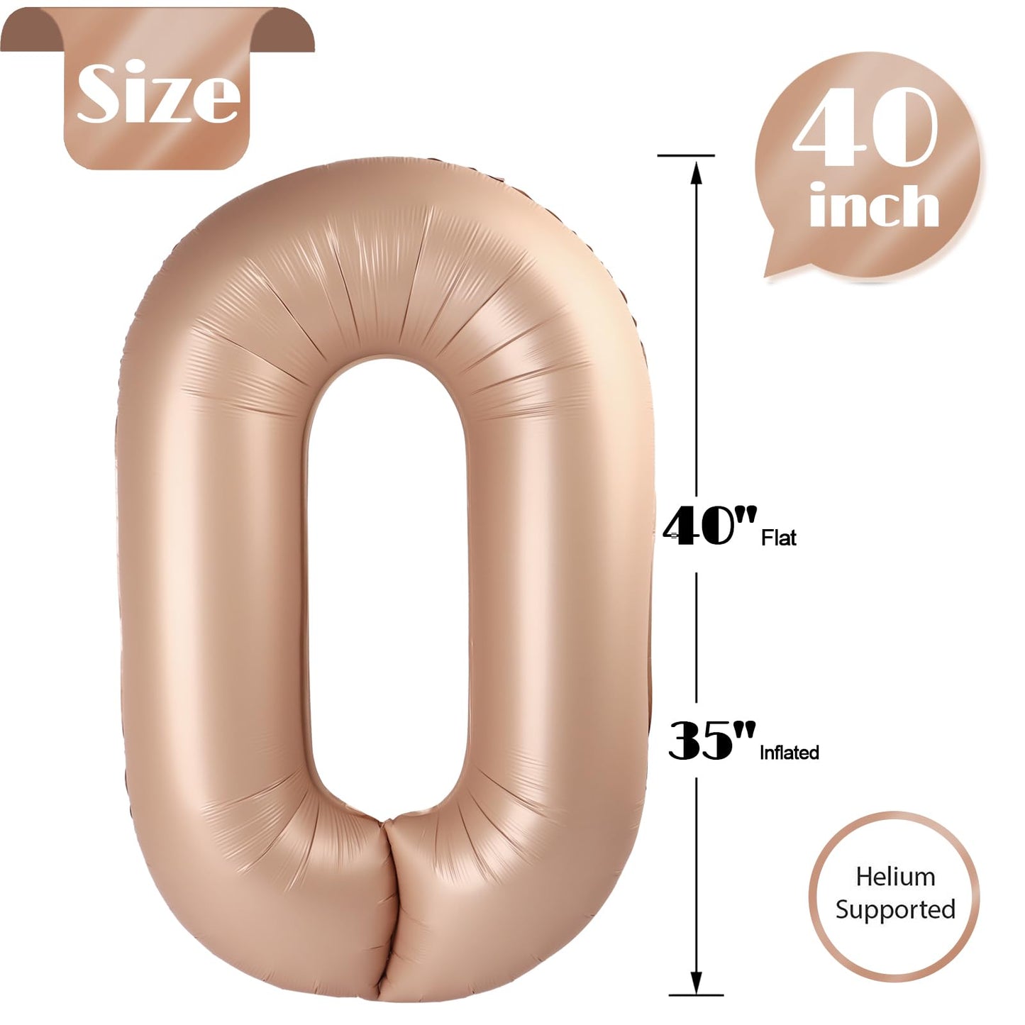 Light Brown Number 16 Balloon 40 inch, Tan 16 Number Balloons, Khaki 16th Sandy Brown Birthday Decorations, Beige 16 Year Old Girls Boys Light Brown Party Supplies
