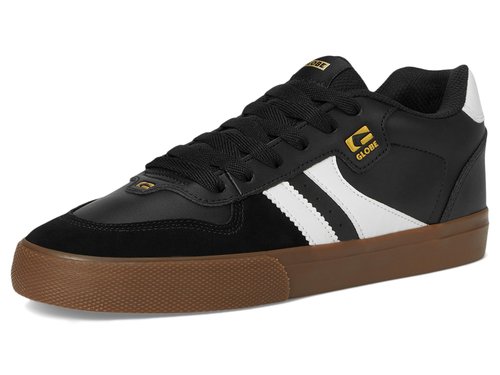 Globe Men's Encore-2 Skate Shoe, Black/White/Tobacco, 8